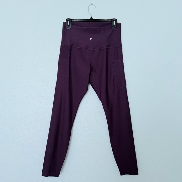 Old Navy Purple Nebula Extra High Waisted Powersoft Sculpt 7/8 Leggings - Picture 2 of 4